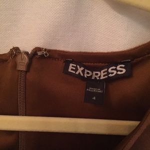 Express Dresses - Express 60s + 70s Faux Suede Lace Up Brown Dress Express Dresses - Express 60s + 70s Faux Suede Lace Up Brown Dress